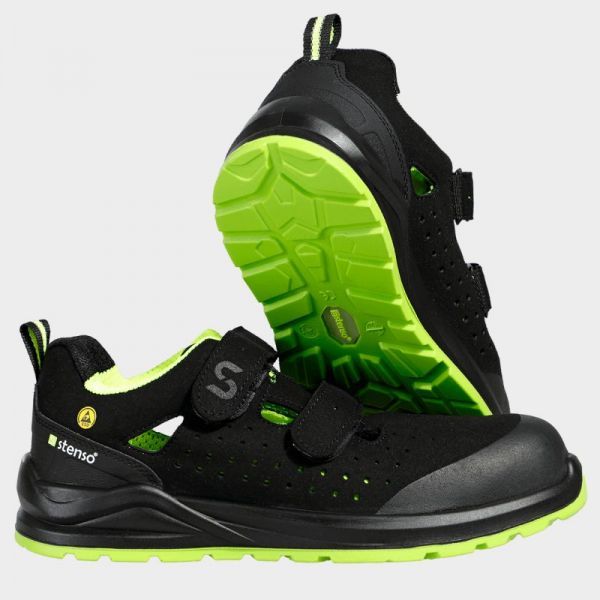 Работни сандали JETT S1PS ESD BLACK/GREEN Работни сандали JETT S1PS ESD BLACK/GREEN