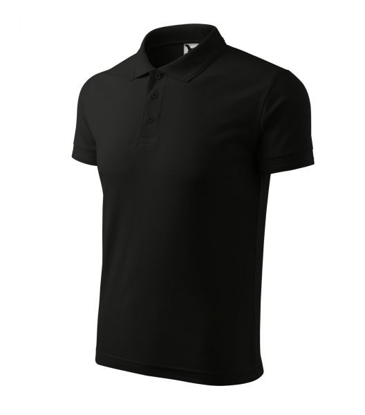 Работна мъжка тениска с якичка Pique Polo203 черна Работна мъжка тениска с якичка Pique Polo203 черна