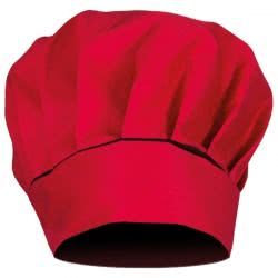 Работна шапка за готвач CAPPELLO червена