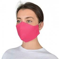 Работна текстилна защитна маска ALMA розов