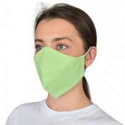 Работна текстилна защитна маска ALMA светло зелен