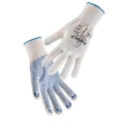 Работни ръкавици с ПВХ точки KELE бели
