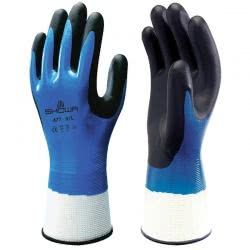 Топлозащитни работни  ръкавици топени в нитрил SHOWA 477