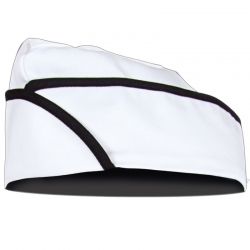 Готварска шапка PILOTKA бяла/черно