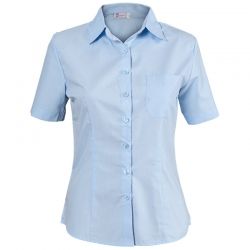 Дамска риза CAMISA синя къс ръкав
