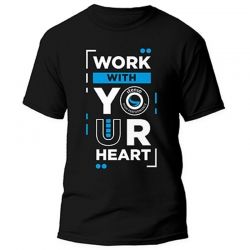 Работна тениска с лого PAYPER SUNSET BLACK/ROYAL BLUE