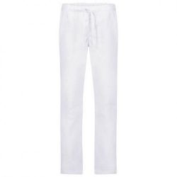 Дамски работен комплект  BAMBINA лапички с бял панталон
