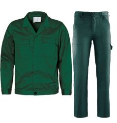 Работен комплект PLUTON с панталон зелен