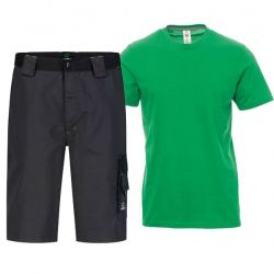 Работен комплект BRAVE със тревисто зелена тениска