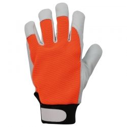 Студозащитни работни ръкавици от кожа и плат GILT WINTER HV
