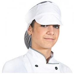 Работна шапка за готвачи TULL с мрежа за коса