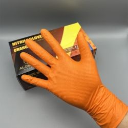 Работни нитрилни ръкавици TEMA / ORANGE