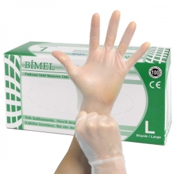 Еднократни ръкавици от винил BIMEL VINYL PF - 100 бр.