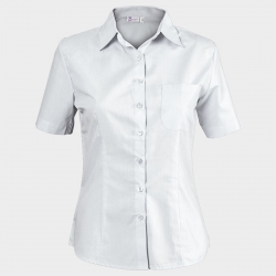 CAMISA WHITE Дамска риза къс ръкав