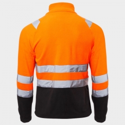 Сигнален работен суитшърт PRISMA HV ORANGE FLEECE