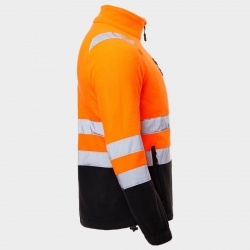 Сигнален работен суитшърт PRISMA HV ORANGE FLEECE