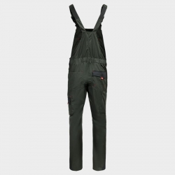 Работен полугащеризон PRISMA LIGHT STRETCH OLIVE/BLACK
