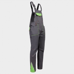 Работен полугащеризон PRISMA LIGHT STRETCH GREY/GREEN