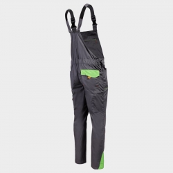 Работен полугащеризон PRISMA LIGHT STRETCH GREY/GREEN