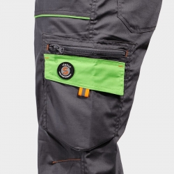 Работен полугащеризон PRISMA LIGHT STRETCH GREY/GREEN