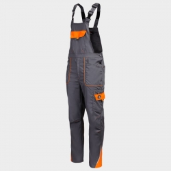Работен полугащеризон PRISMA LIGHT STRETCH GREY/ORANGE