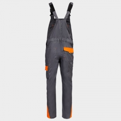 Работен полугащеризон PRISMA LIGHT STRETCH GREY/ORANGE