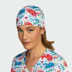 Медицинска шапка MODENA Colourful Peacock