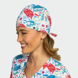 Медицинска шапка MODENA Colourful Peacock