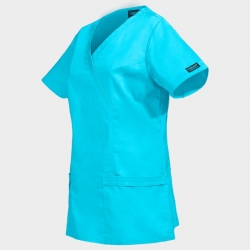 Дамска медицинска туника CHEROKEE WRAP TURQUOISE WWE4728