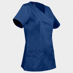 Дамска медицинска туника CHEROKEE WRAP DARK BLUE WWE4728