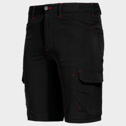 Работен къс панталон VIGOR BLACK/RED