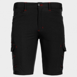 Работен къс панталон VIGOR BLACK/RED