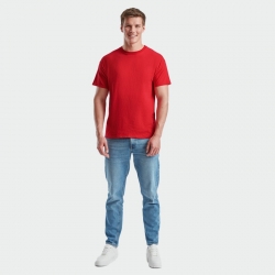 Работна тениска  Fruit of the Loom ORIGINAL T Червен цвят