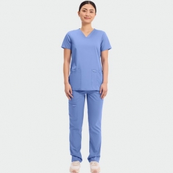Дамска медицинска туника CHEROKEE V-NECK LIGHT BLUE WWE620