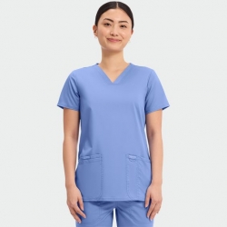 Дамска медицинска туника CHEROKEE V-NECK LIGHT BLUE WWE620