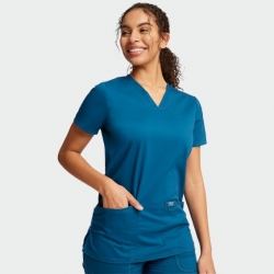Дамска медицинска туника CHEROKEE V-NECK CARIBBEAN BLUE WWE620