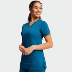 Дамска медицинска туника CHEROKEE V-NECK CARIBBEAN BLUE WWE620