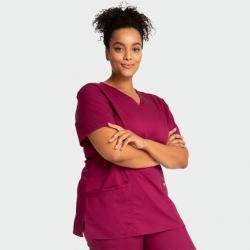 Дамска медицинска туника CHEROKEE V-NECK BURGUNDY WWE620