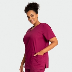 Дамска медицинска туника CHEROKEE V-NECK BURGUNDY WWE620
