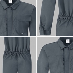 Летен работен цял гащеризон BRAVO Overall Сив цвят