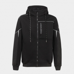 Суитшърт с цип DAYTONA Hoodie Черен цвят