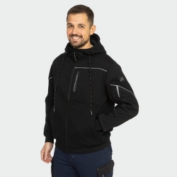 Суитшърт с цип DAYTONA Hoodie Черен цвят