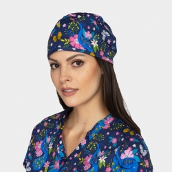 Медицинска шапка ADRIANA паун