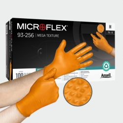 Нитрилни ръкавици Microflex 93-256 Оранжев