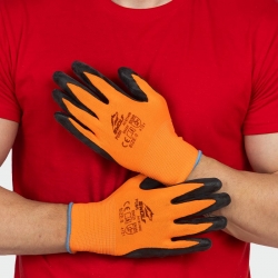 Работни нитрилни ръкавици PUSH Оранжев Цвят