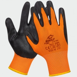 Работни нитрилни ръкавици PUSH Оранжев Цвят