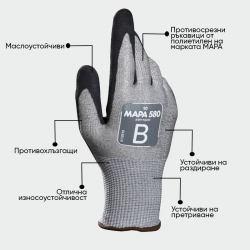 Противосрезни ръкавици Mapa KRYTECH 580