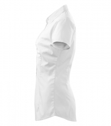 Дамска риза с къс ръкав Chic214 бяла