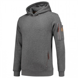 Мъжки суитшърт Premium Hooded SweaterT42 тъмно сив