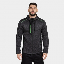 Суитшърт с цип NORD Hoodie Сив меланж